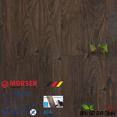 Sàn gỗ Morser cốt trắng 12mm MF112