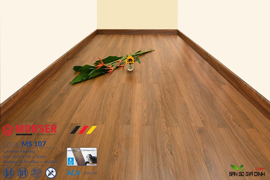 Sàn gỗ Morser cốt xanh 12mm Ms107 1