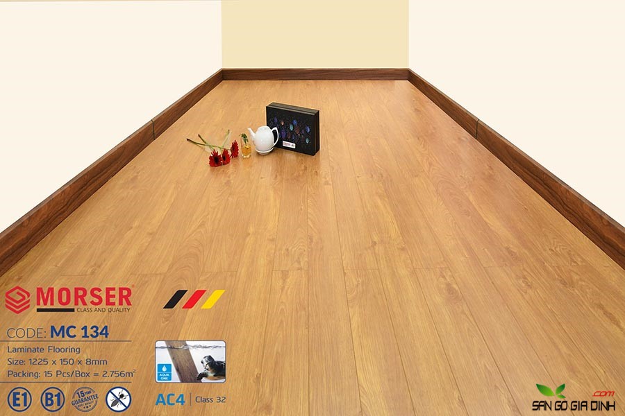 Sàn gỗ Morser cốt xanh 8mm MC134 1