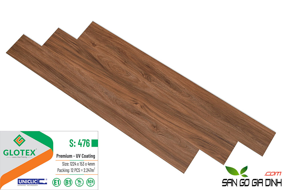 Sàn nhựa giả gỗ Glotex476-3