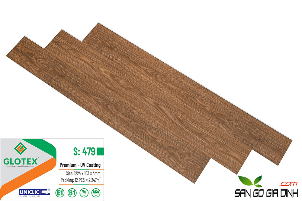Sàn nhựa giả gỗ Glotex479-3