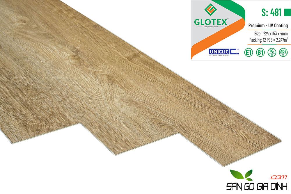 Sàn nhựa giả gỗ Glotex481-2