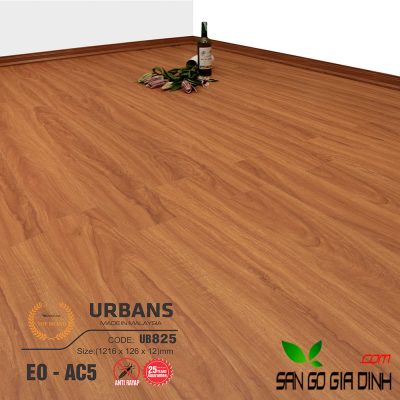 Sàn gỗ UrbansFloor 12mm UB825