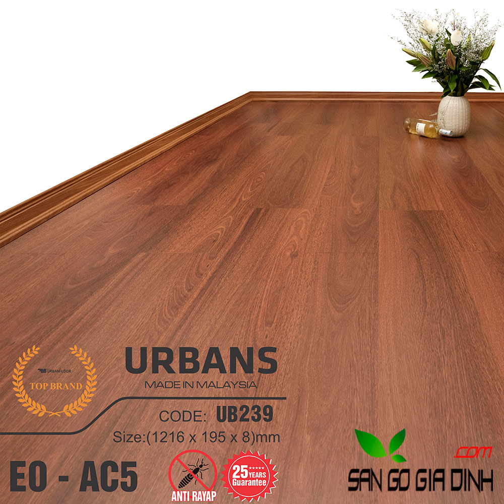 Sàn gỗ UrbansFloor 8mm UB239-1