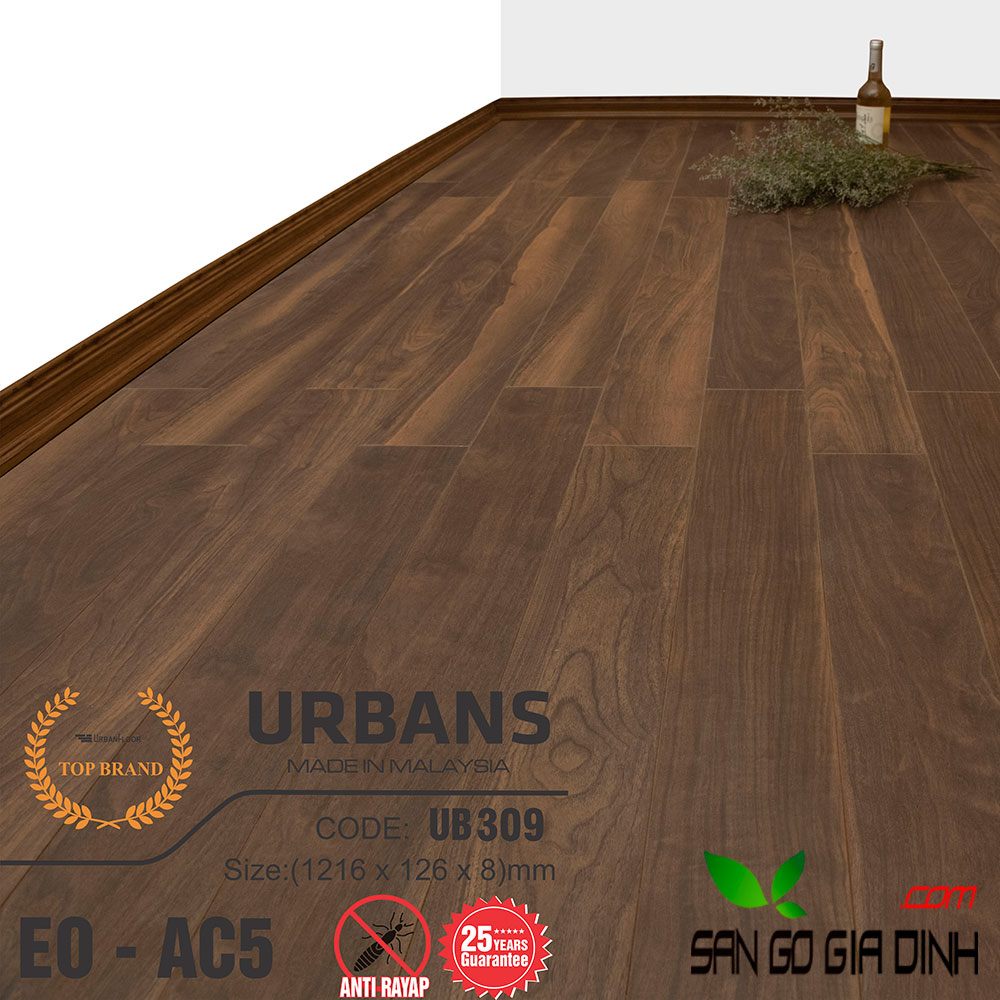 Sàn gỗ UrbansFloor 8mm UB309-1