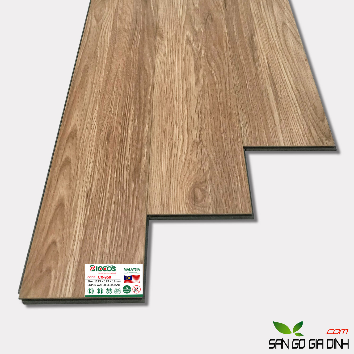 Sàn gỗ cốt xanh Ziccos CX950