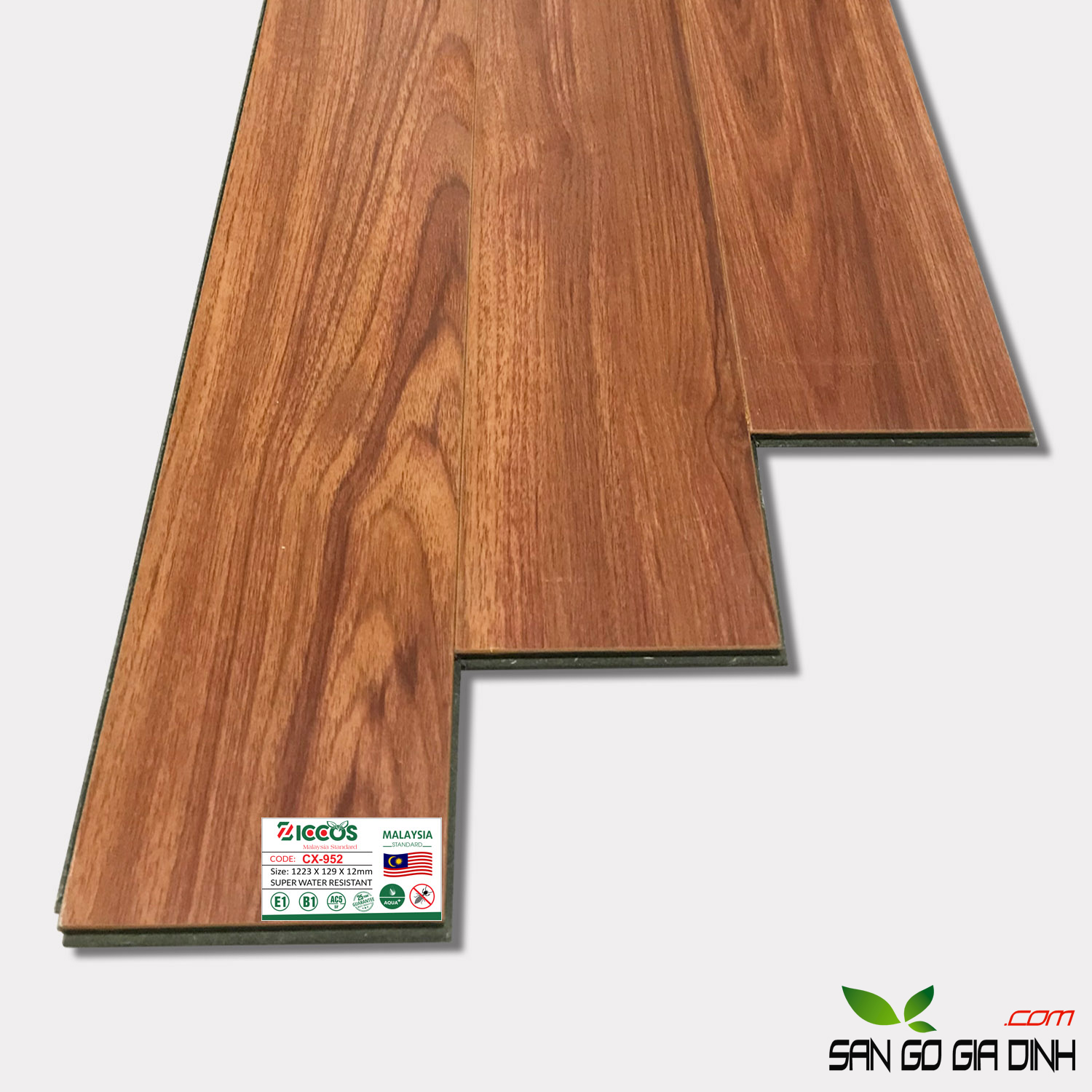 Sàn gỗ cốt xanh Ziccos CX952