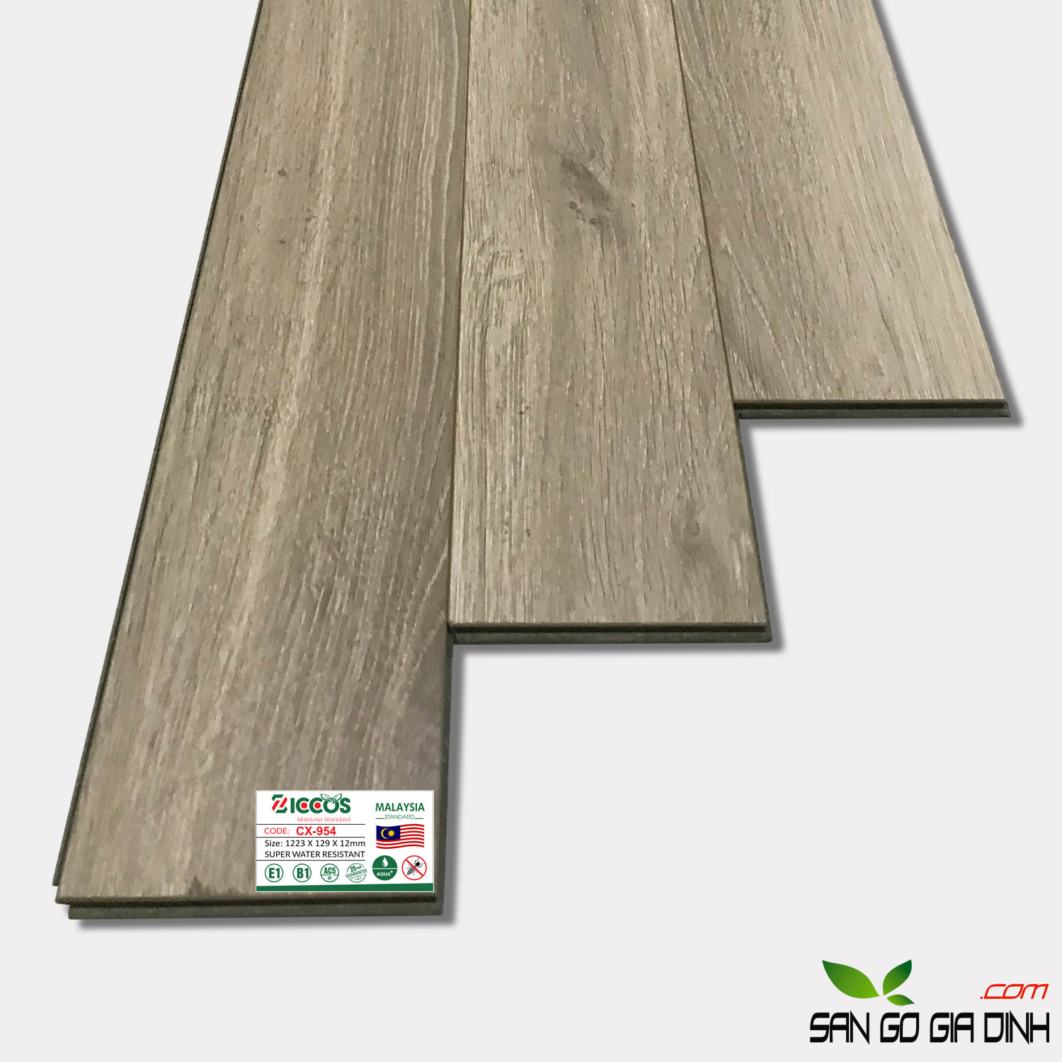 Sàn gỗ cốt xanh Ziccos CX954