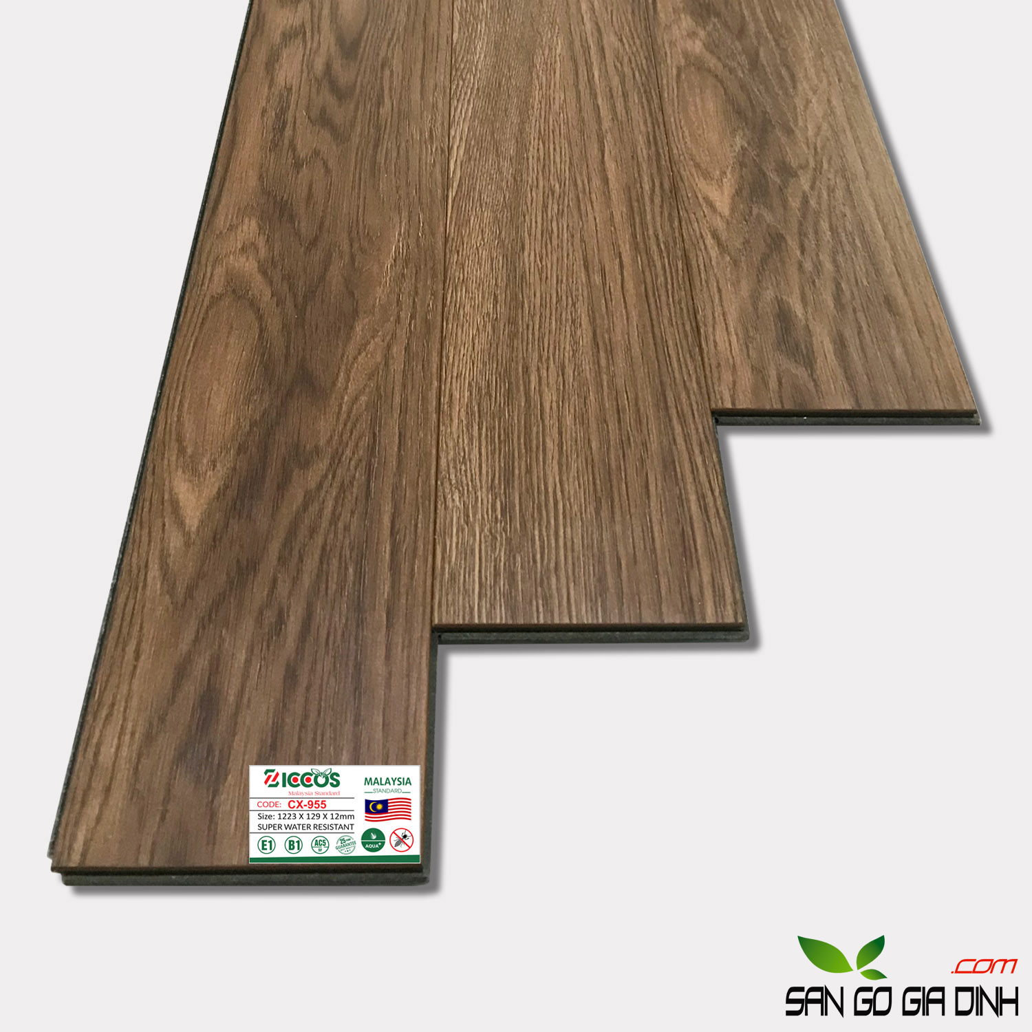 Sàn gỗ cốt xanh Ziccos CX955