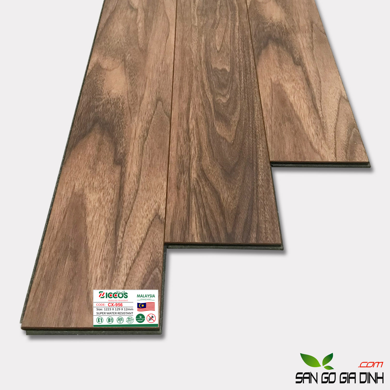Sàn gỗ cốt xanh Ziccos CX956