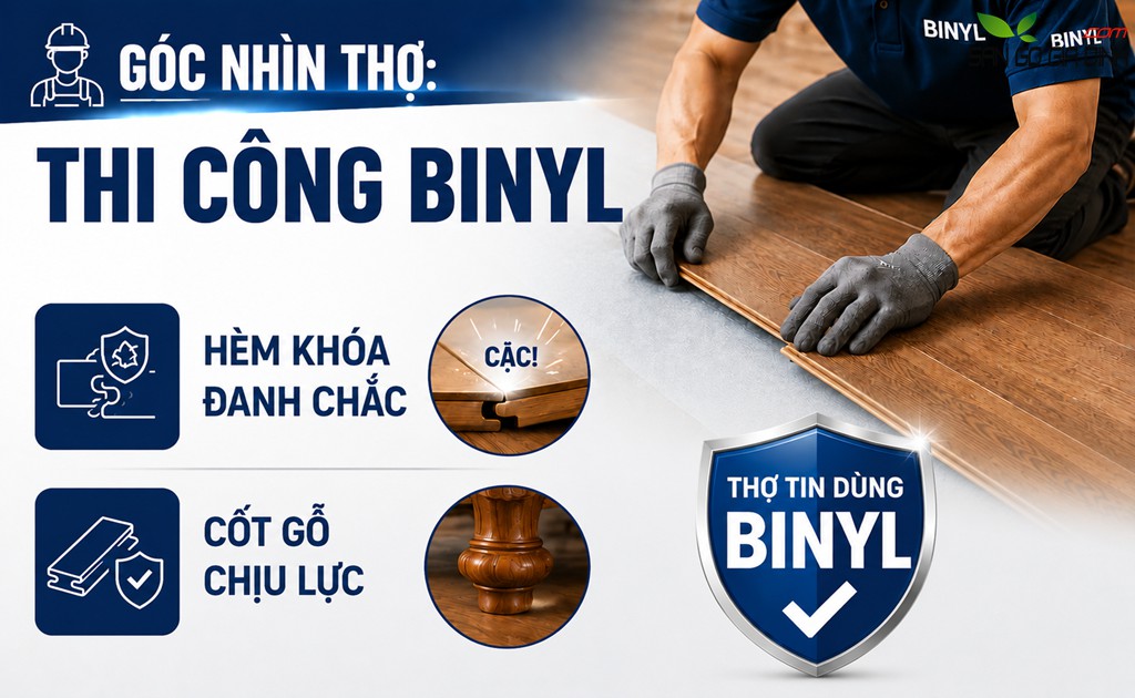 Góc nhìn thợ: Thi công Binyl có thực sự khác biệt?
