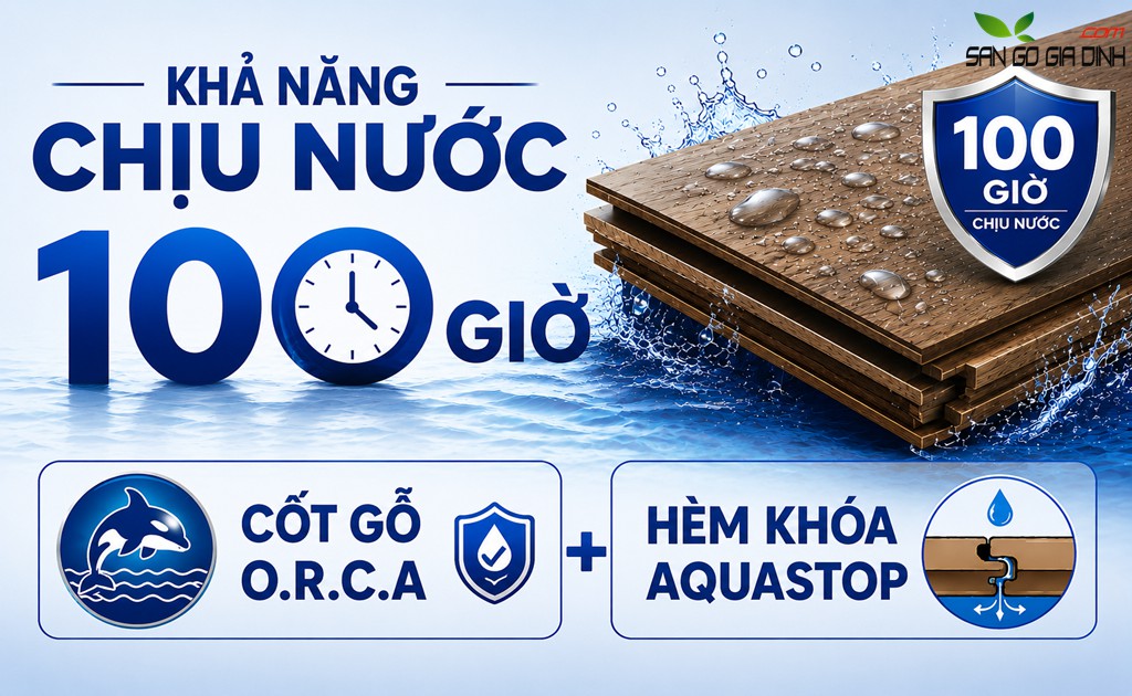 Bí mật chịu nước 100 giờ của sàn gỗ Binyl