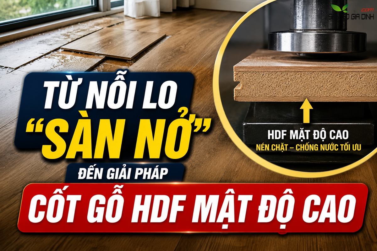 Sàn gỗ My Floor - Từ nỗi lo “sàn nở” đến giải pháp cốt gỗ HDF mật độ cao