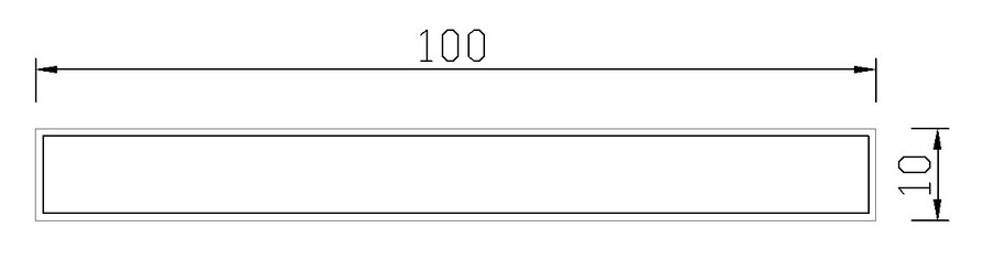 Mặt cắt sản phẩm EW100T10 Ecovina