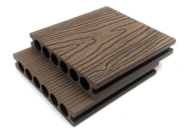 Sàn ngoài trời PE 1 lớp lỗ tròn EW140T25 Ecovina