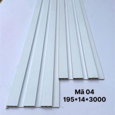 Lam sóng PVC 3 sóng thấp mã 04, quy cách 14 × 195 × 3000mm
