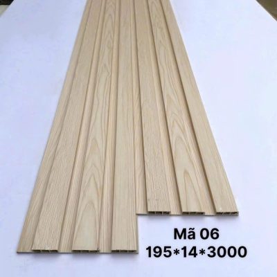 Lam sóng PVC 3 sóng thấp mã 06, quy cách 14 × 195 × 3000mm