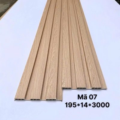 Lam sóng PVC 3 sóng thấp mã 07, quy cách 14 × 195 × 3000mm