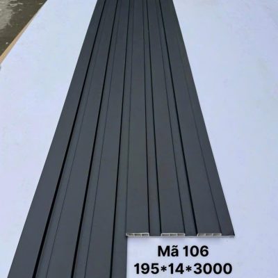 Lam sóng PVC 3 sóng thấp mã 106, quy cách 14 × 195 × 3000mm
