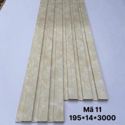 Lam sóng PVC 3 sóng thấp mã 11, quy cách 14 × 195 × 3000mm
