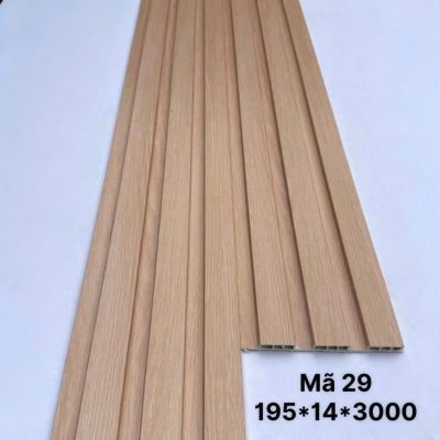 Lam sóng PVC 3 sóng thấp mã 29, quy cách 14 × 195 × 3000mm