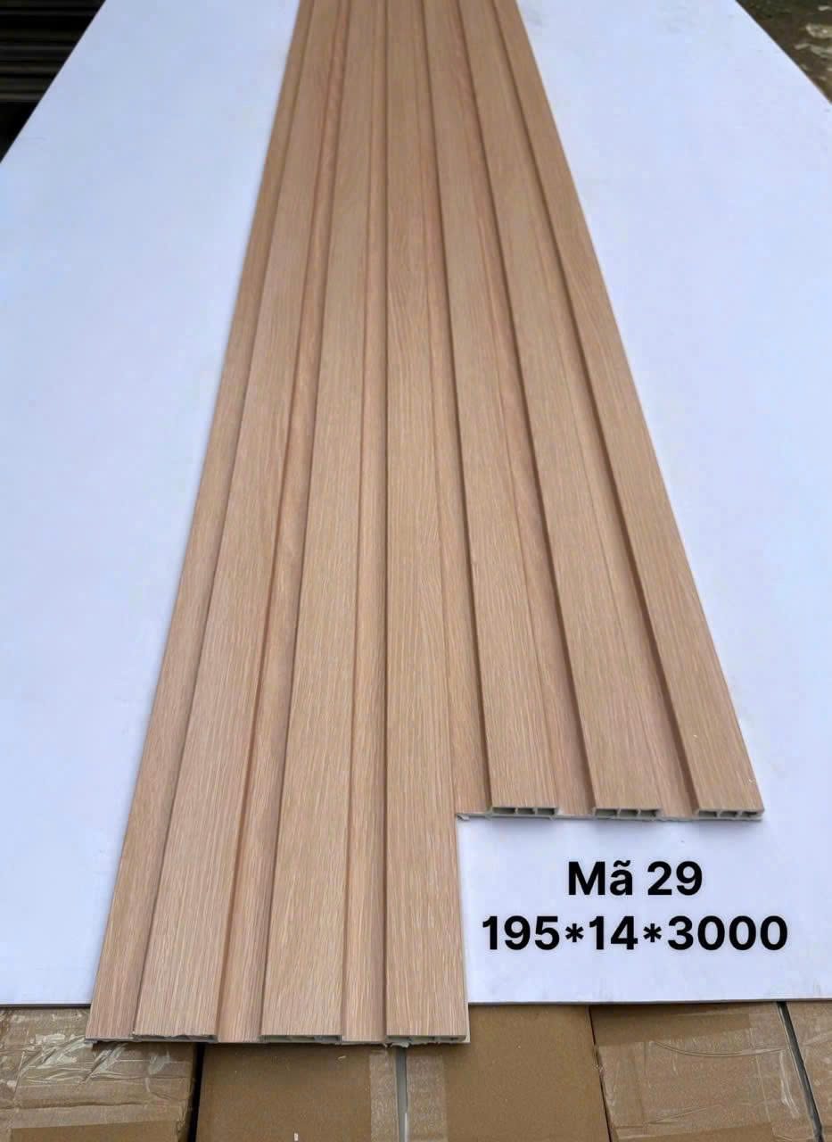 Lam sóng PVC 3 sóng thấp mã 29, quy cách 14 × 195 × 3000mm