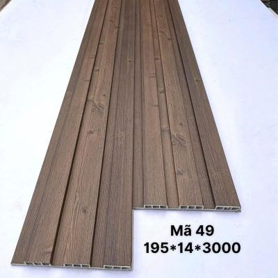 Lam sóng PVC 3 sóng thấp mã 49, quy cách 14 × 195 × 3000mm