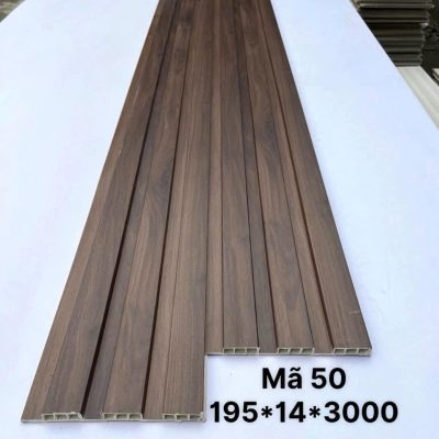 Lam sóng PVC 3 sóng thấp mã 50, quy cách 14 × 195 × 3000mm