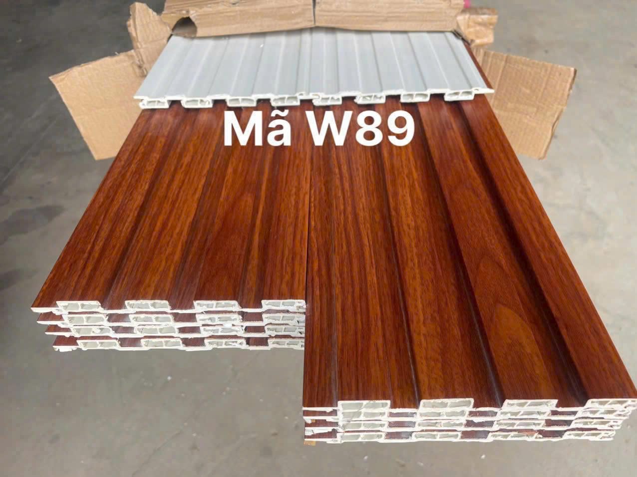 Lam sóng PVC 4 sóng thấp mã W89, quy cách 9 × 150 × 2900mm