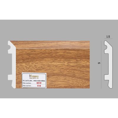 Phào chân tường phẳng PS cao 8cm mã M19 – ảnh thật