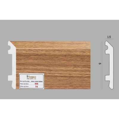Phào chân tường phẳng PS cao 8cm mã M4 – ảnh thật