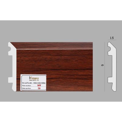 Phào chân tường phẳng PS cao 8cm mã M9 – ảnh thật