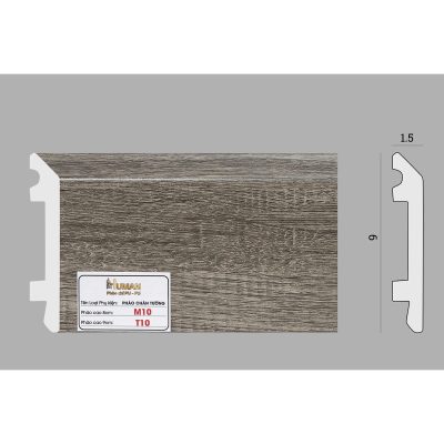 Phào chân tường phẳng PS cao 9cm mã T10 – ảnh thật