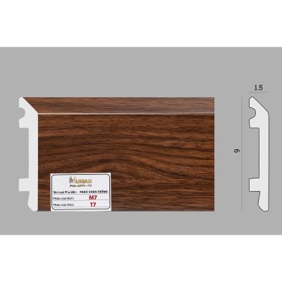 Phào chân tường phẳng PS cao 9cm mã T7 – ảnh thật