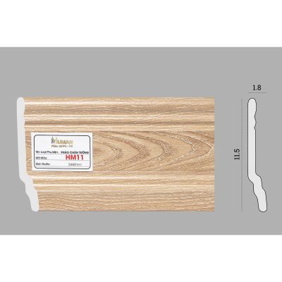 Phào chân tường PS cao 11,5cm mã HM11 – ảnh thật