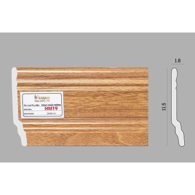 Phào chân tường PS cao 11,5cm mã HM19 – ảnh thật