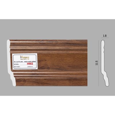 Phào chân tường PS cao 11,5cm mã HM2 – ảnh thật