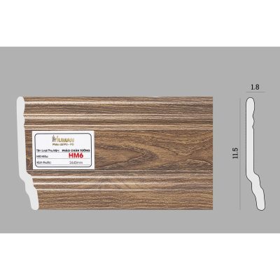 Phào chân tường PS cao 11,5cm mã HM6 – ảnh thật