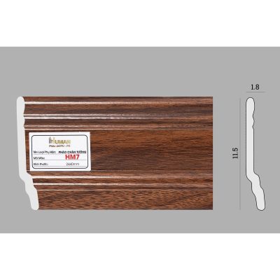 Phào chân tường PS cao 11,5cm mã HM7 – ảnh thật