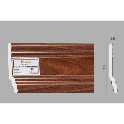 Phào chân tường PS cao 7,5cm mã H12 – ảnh thật