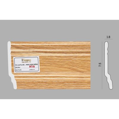 Phào chân tường PS cao 7,5cm mã H16 – ảnh thật