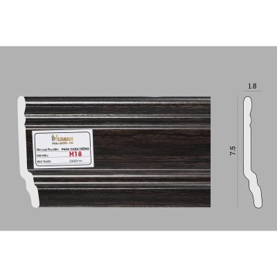 Phào chân tường PS cao 7,5cm mã H18 – ảnh thật