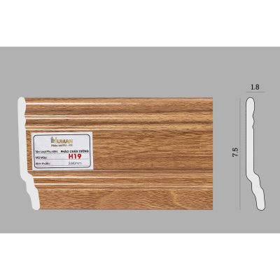 Phào chân tường PS cao 7,5cm mã H19 – ảnh thật