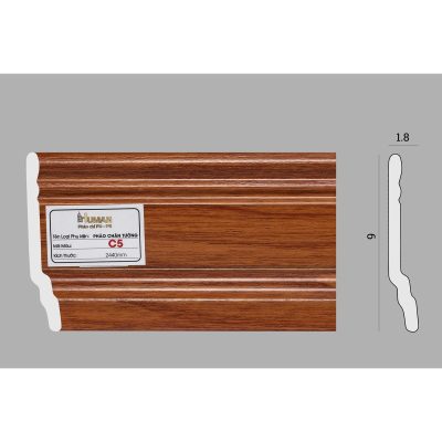 Phào chân tường PS cao 9cm mã C5 – ảnh thật