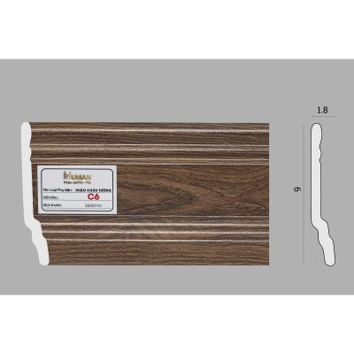 Phào chân tường PS cao 9cm mã C6 – ảnh thật