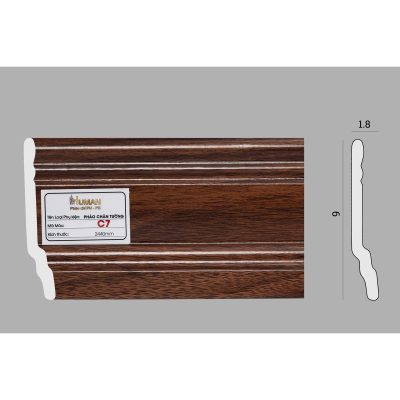 Phào chân tường PS cao 9cm mã C7 – ảnh thật