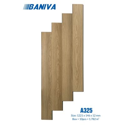 Sàn gỗ Baniva A325 cốt xanh 12mm – ảnh thật