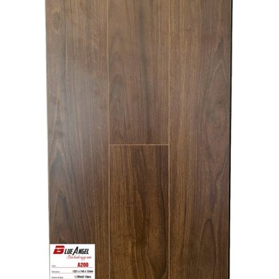 Sàn gỗ Blue Angel A200 12mm cốt xanh màu nâu gỗ đậm, vân gỗ dọc