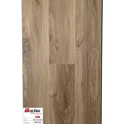 Sàn gỗ Blue Angel A300 12mm cốt xanh màu nâu xám, vân gỗ lát so le