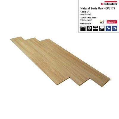 Sàn Gỗ Egger Aqua 8mm EPL179 Natural Soria Oak – ảnh thật